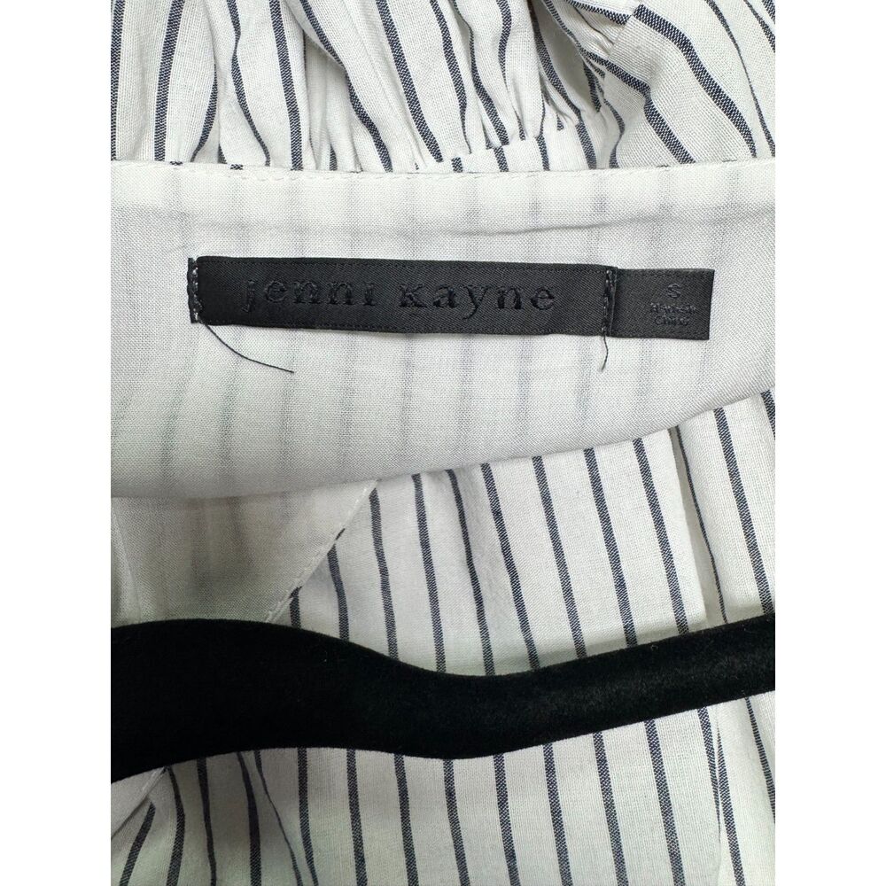NWT - JENNI KAYNE Cove Maxi Dress White/Navy Stripes Lined Cotton, Sz S - Picture 13 of 15